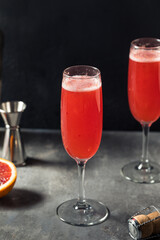 Refreshing Boozy Blood Orange Mimosa Cocktail