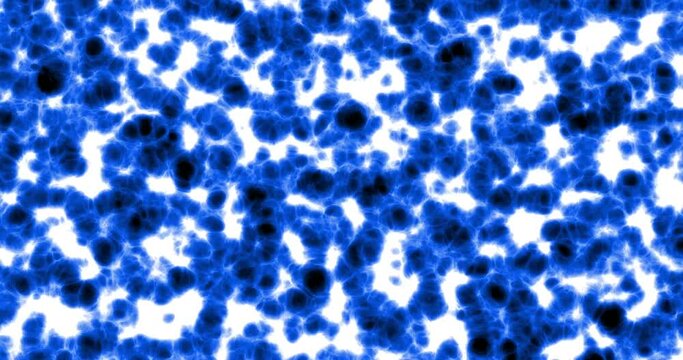 An animated background of medical deep tissue cells under the microscope for medical purposes blue on white