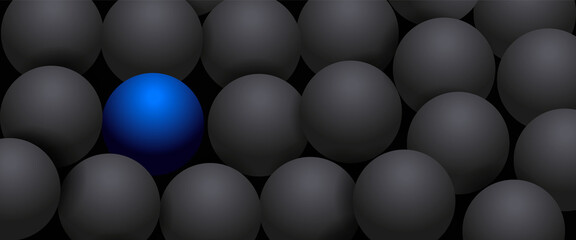 3d blue ball WALLPAPER ,black vector
background