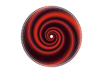 abstract red spiral