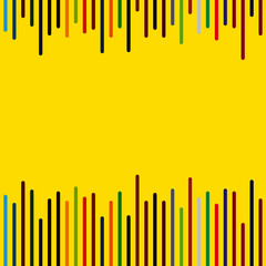 color fall on yellow background