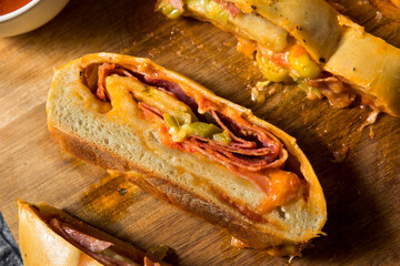 Homemade Italian Stromboli with Pepperoni