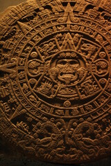 Fototapeta na wymiar Aztec Sun Calendar