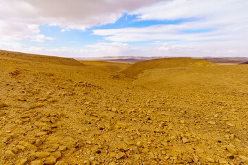 Desert landscape in the Uvda valley