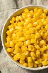 Homemade Organic Steamed Yellow Sweet Corn