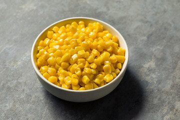 Homemade Organic Steamed Yellow Sweet Corn