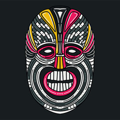 carnival mask vector illustration 