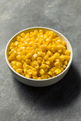 Homemade Organic Steamed Yellow Sweet Corn