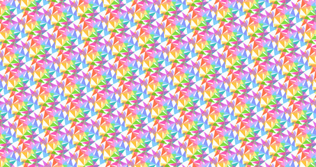 repetitive abstract geometric rainbow pattern-7n1a