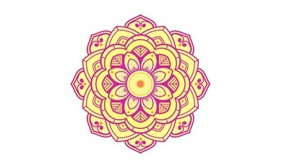 Mandala patterns on isolated background