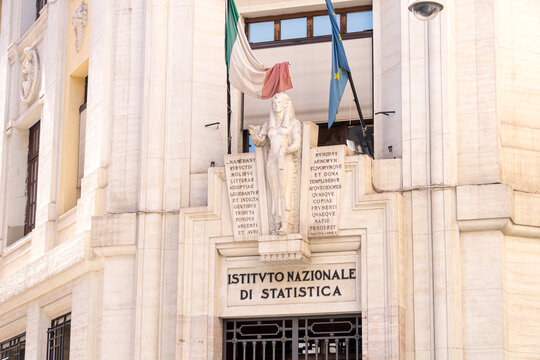 Rome, Italy - August 22, 2020: Exterior of the Istituto nazionale di statistica, Italian for National Institute of Statistics. Istat is the main producer of official statistics in Italy