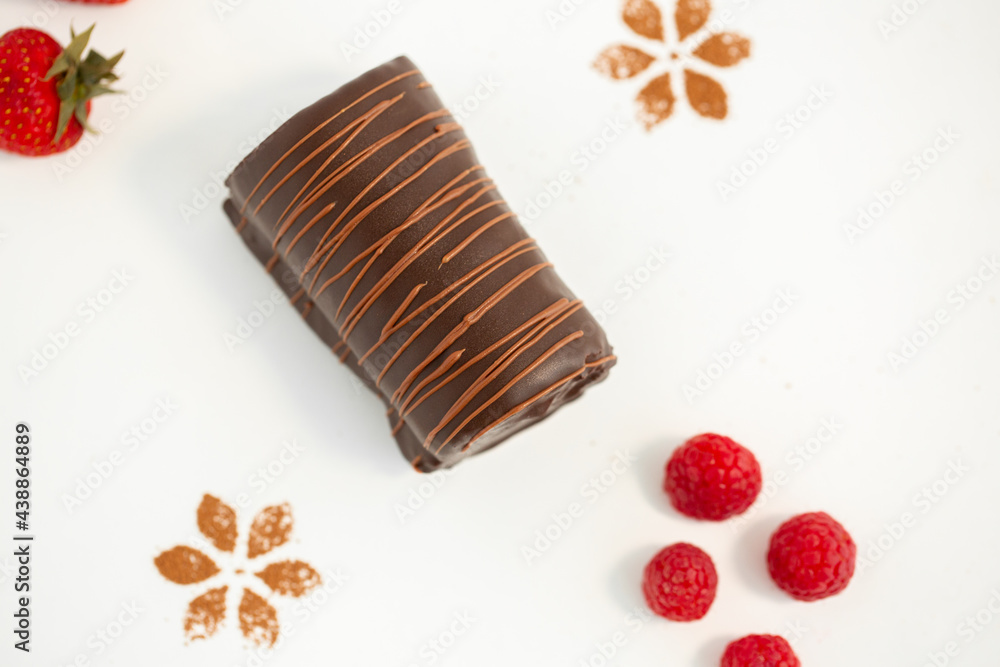 Poster Chocolate Swiss roll