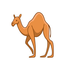 Cartoon camel, cute character for children. Vector illustration in cartoon style for abc book, poster, postcard. Animal alphabet - letter C.