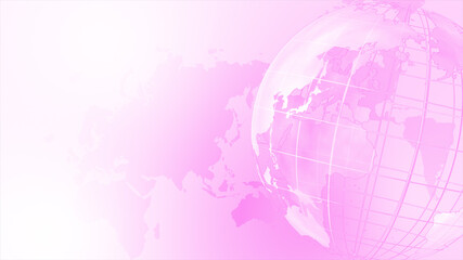 ピンク色のデジタルネットワークイメージ白背景