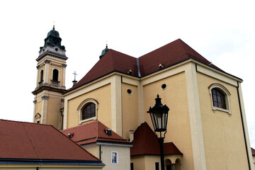 Fototapeta na wymiar Church in Valtice, moravia - back view