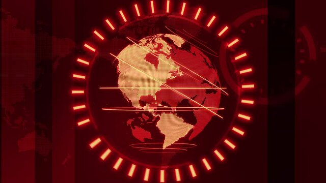 赤色のデジタルネットワークイメージ背景