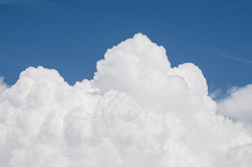 Naklejka na ściany i meble blue summer sky with clouds
