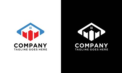  financial house home  Real Estate , Property and Construction Logo design mortgage investment logo vector icon illustration