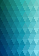 Triangle shape pattern ocean blue gradient. Abstract background. Texture design for publications, covers, posters, flyers, brochures, banners, backdrops, walls. Vector illustration.