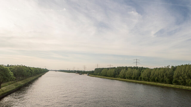 The Amsterdam-Rijnkanaal canal near Diemen, The Netherlands