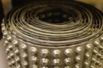 A profiled membrane is a high density polyethylene (H DPE) sheet with molded rounded ridges.