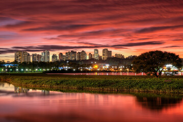 Barigui-Park in Curitiba Parana Brasilien.
