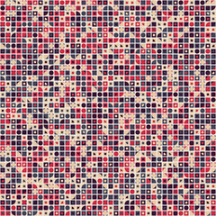 Fototapeta premium Abstract Geometric Pattern generative computational art illustration