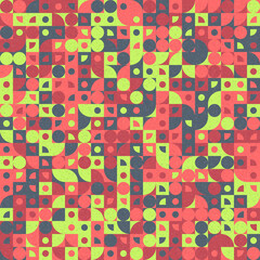 Abstract Geometric Pattern generative computational art illustration