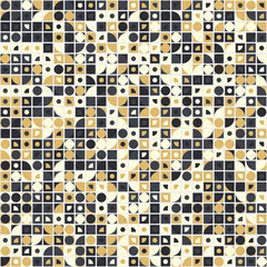 Abstract Geometric Pattern generative computational art illustration