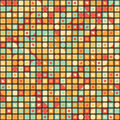 Abstract Geometric Pattern generative computational art illustration