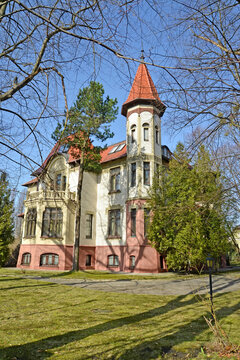 Villa Michaelis (1905) on a  spring day. Kaliningrad
