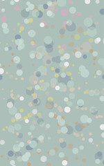 Different size and color bubbles Isolated on blue background Colorful vector illustration Vertical background