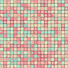 Fototapeta premium Abstract Geometric Pattern generative computational art illustration