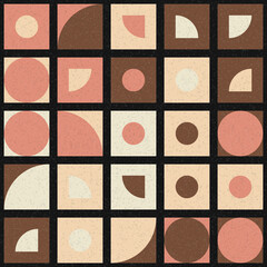 Fototapeta premium Abstract Geometric Pattern generative computational art illustration