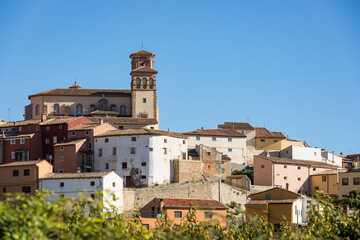 Naklejka premium a view of Monton village, province of Zaragoza, Aragon, Spain