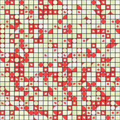 Abstract Geometric Pattern generative computational art illustration