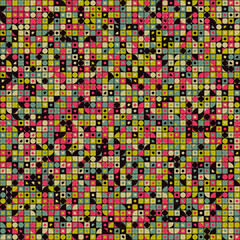 Abstract Geometric Pattern generative computational art illustration