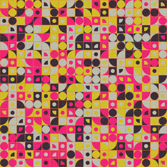 Abstract Geometric Pattern generative computational art illustration