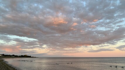 Sky study over Long Island Sound Connecticut