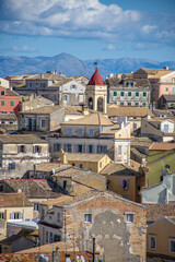 view on the town of corfu