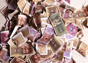 Naklejka na ściany i meble Chinese Yuan Notes