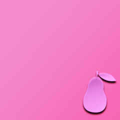 Power of pink color. The concept of minimalism.