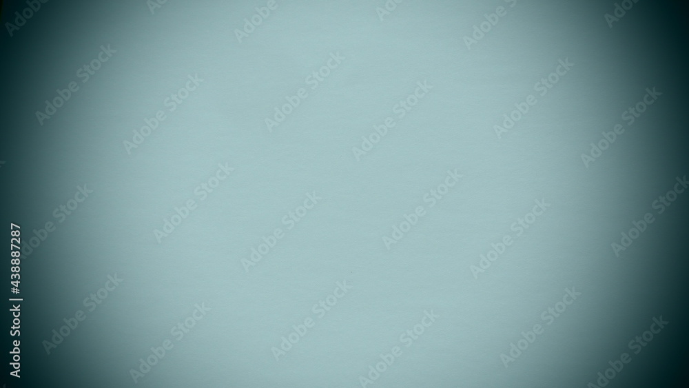 Poster light blue background with dark vignetting around the edges of the image