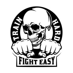 MMA fight club mixed martial arts emblem