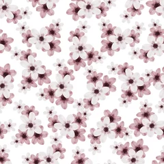 Foto op Aluminium seamless pattern of soft and dusty pink flower  for fabric design © else_lalala