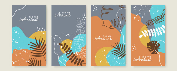 Beautiful collection of floral patterns. Holiday flower patterns for cards, invitations, package design