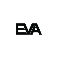 eva letter original monogram logo design