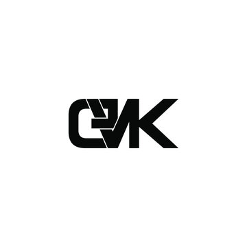 evk letter original monogram logo design