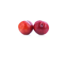 Sherry berry fruit isolated on white background
