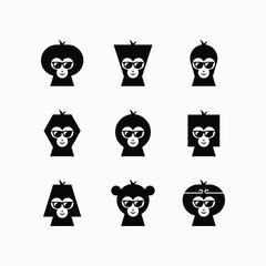 MONKEY GEOMETRIC HAIR STYL